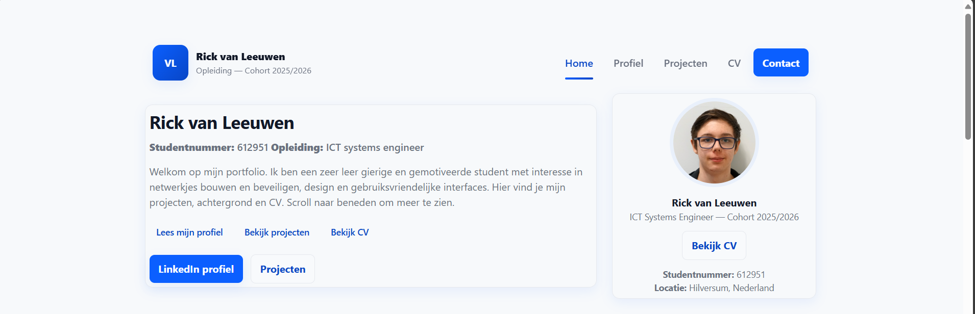 Portfolio screenshot