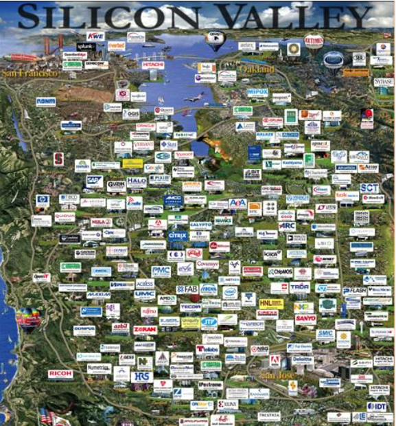 Internetbedrijven in Silicon Valley